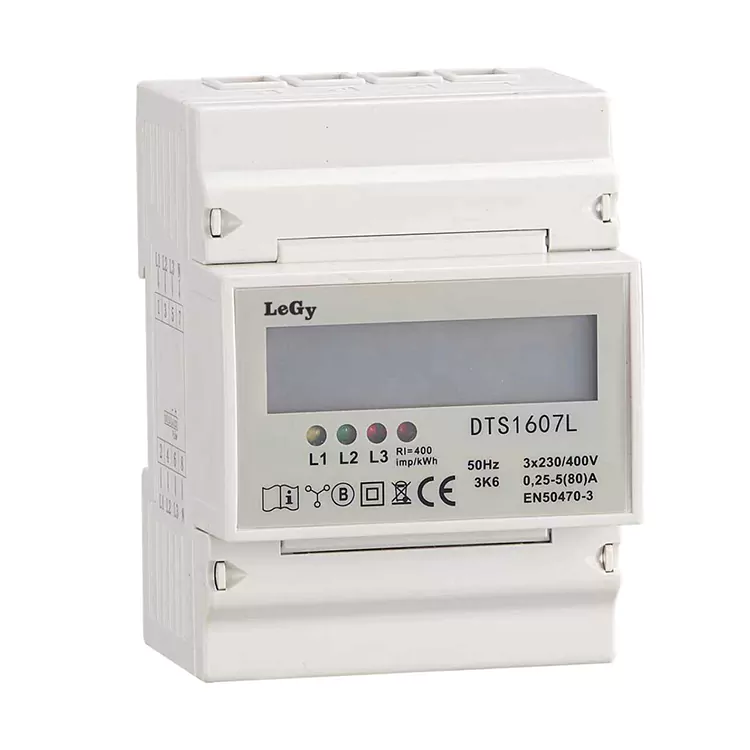 RS485 เครื่องวัดพลังงานอัจฉริยะราง DIN สามเฟส